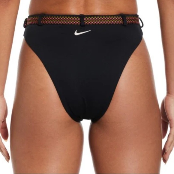 Nike Black Bikini Bottom with Pink and Yellow Belt - Picture 6 of 8